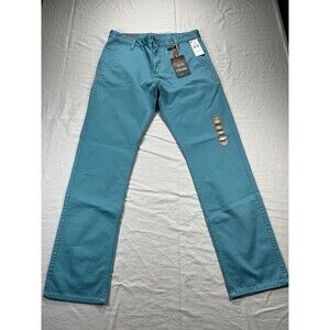 NWT Dockers Alpha Collection Alpha Khaki Slim Tapered Blue Pants Mens 32x32 Teal